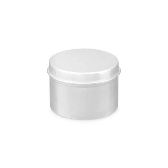 Boîte métallique ronde argentée sans soudure en aluminium