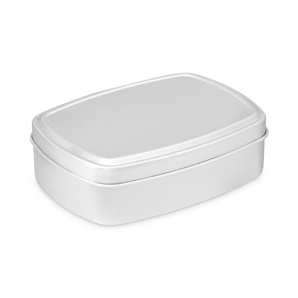 Boîte aluminium rectangulaire argenté