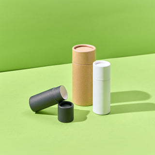 Tubes en carton push up avec fond poussoir et doublure intérieure anti-graisse