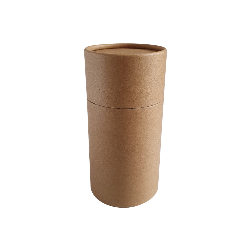 Tube en carton Kraft brun