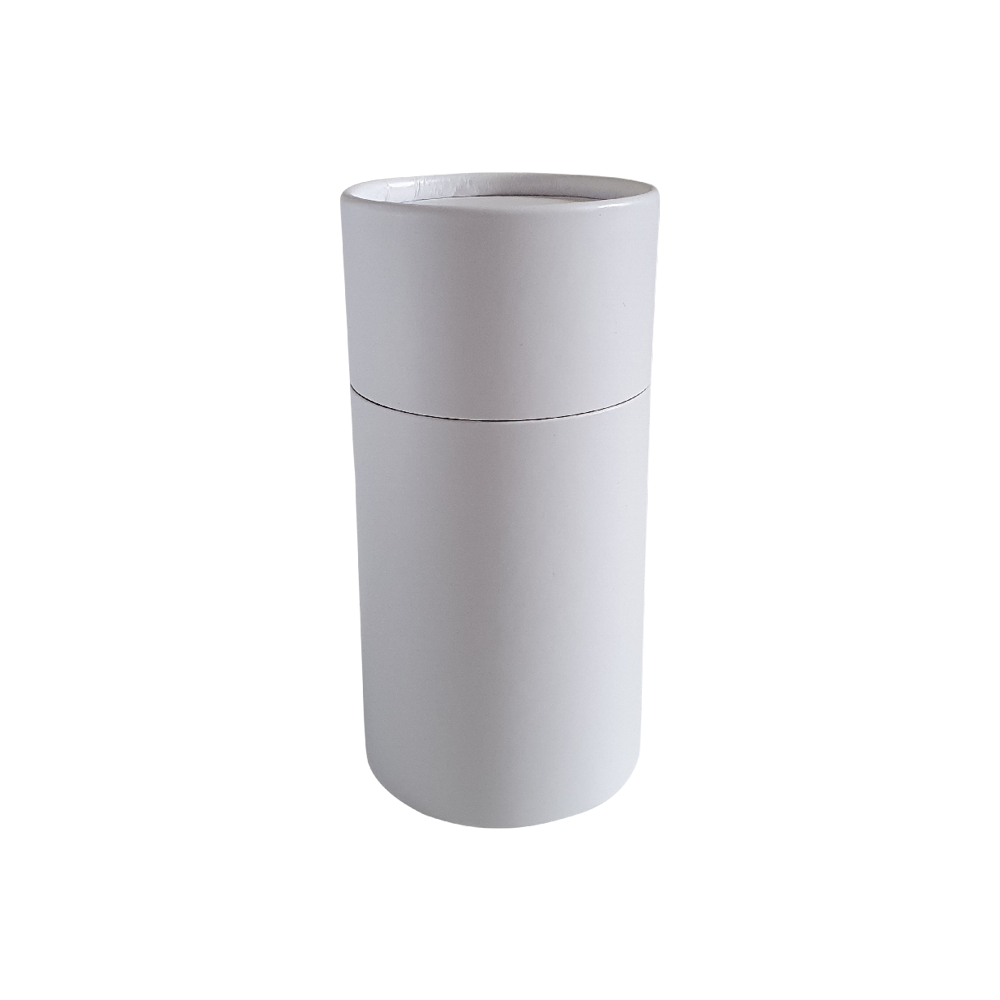 Tube en carton Blanc