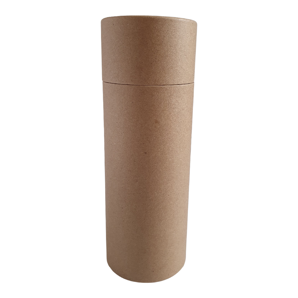 Tube en carton Kraft brun