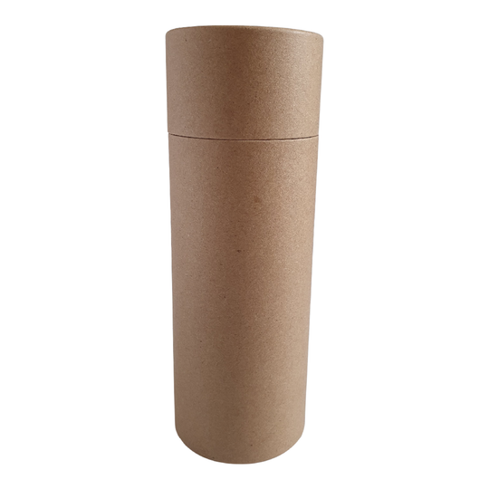 Tube en carton Kraft brun