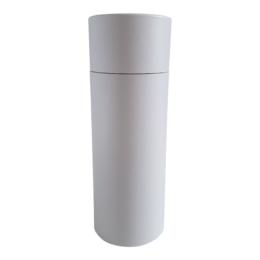 Tube en carton Blanc