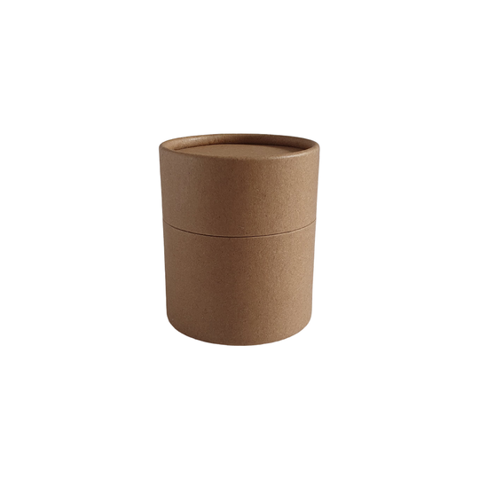 Tube en carton Kraft brun