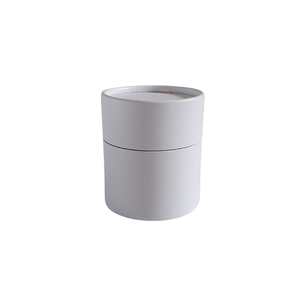 Tube en carton Blanc