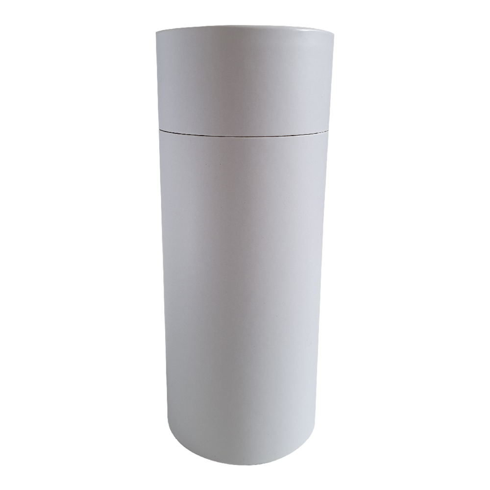 Tube en carton Blanc