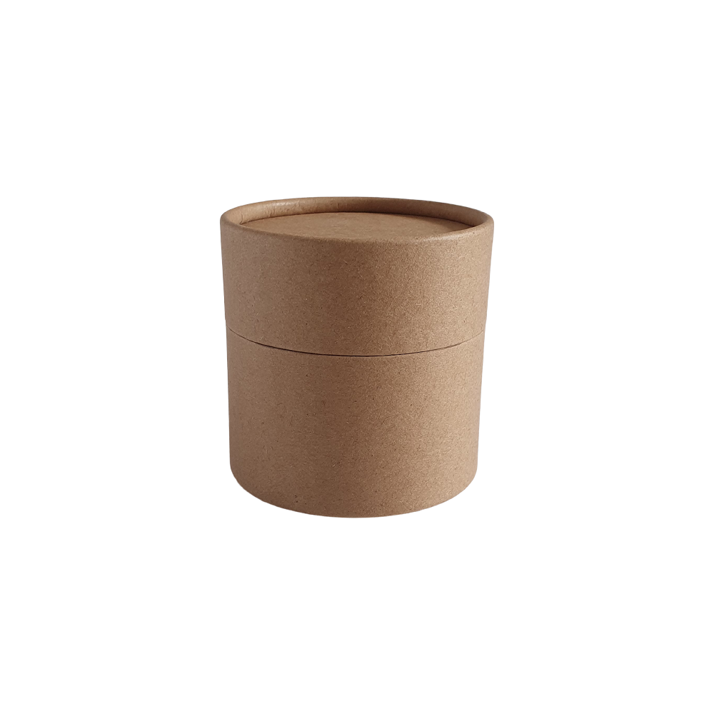 Tube en carton Kraft brun