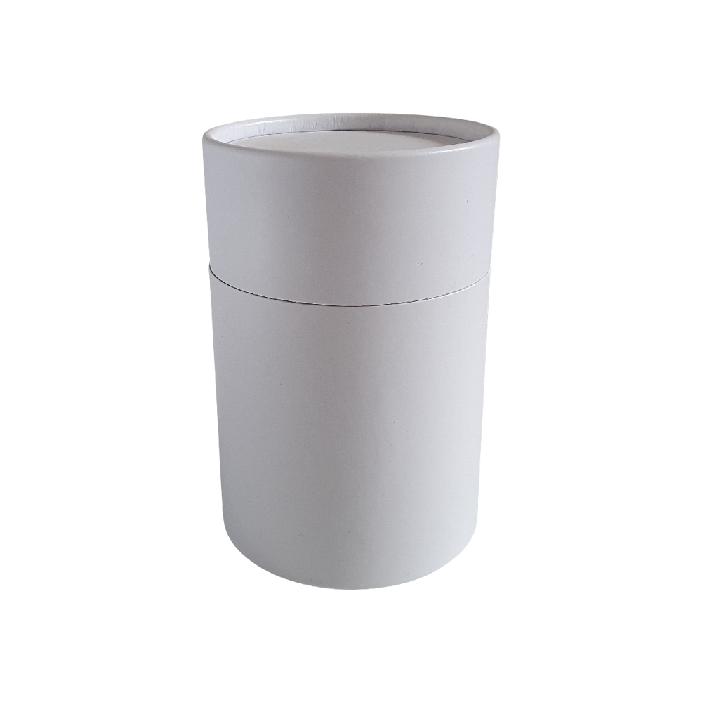 Tube en carton Blanc