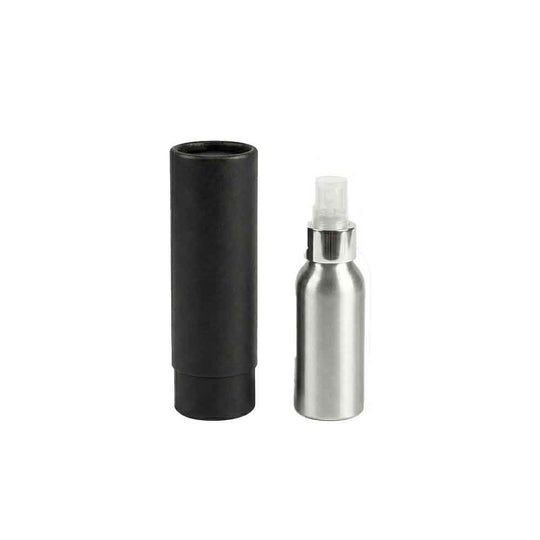 Bouteilles en aluminium à bouchon à vis avec pompe ou atomiseur en option