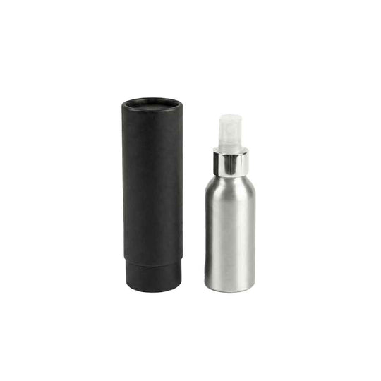 Bouteilles en aluminium à bouchon à vis avec pompe ou atomiseur en option