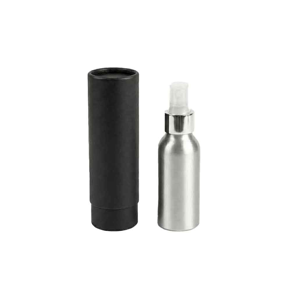 Bouteilles en aluminium à bouchon à vis avec pompe ou atomiseur en option