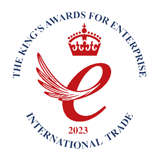 Logo du King's Award pour les entreprises pour le Commerce International 2023