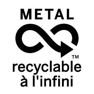 Logo de recyclage pour le métal.