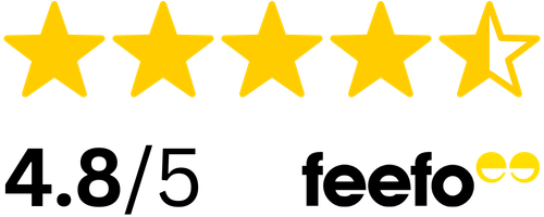 feefo rating which si 4.8 over 5