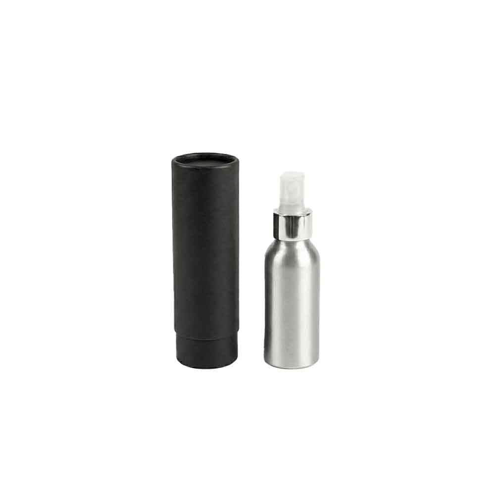 Bouteilles en aluminium à bouchon à vis avec pompe ou atomiseur en option