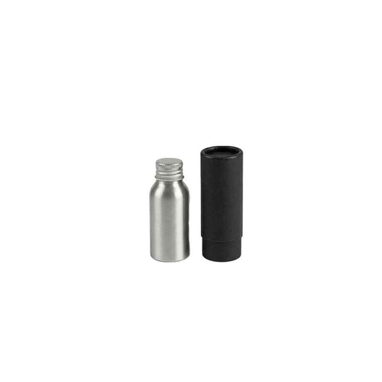 Bouteilles en aluminium à bouchon à vis avec pompe ou atomiseur en option