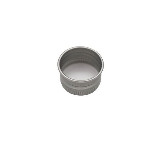 Boîte ronde argentée en aluminium en EPE sans bouchom