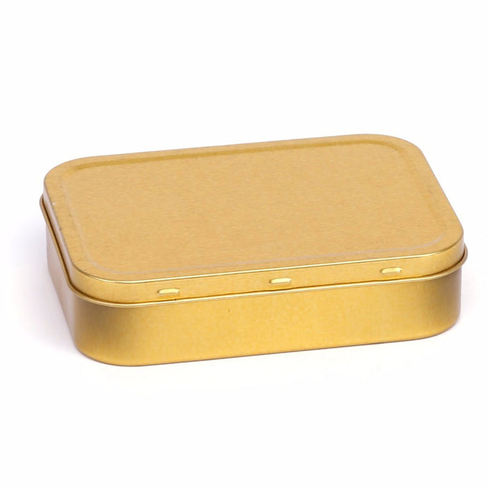 Boîte à tabac rectangulaire dorée