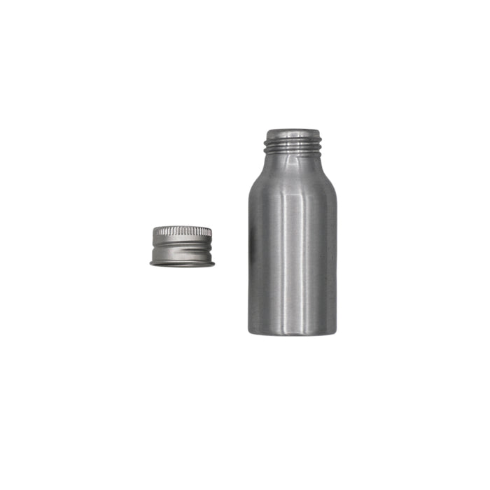 Boîte ronde argentée en aluminium en EPE T9904 sans bouchom