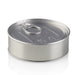 Boîte de conserve Pressitin ronde argentée, partie principale et base – Petit modèle